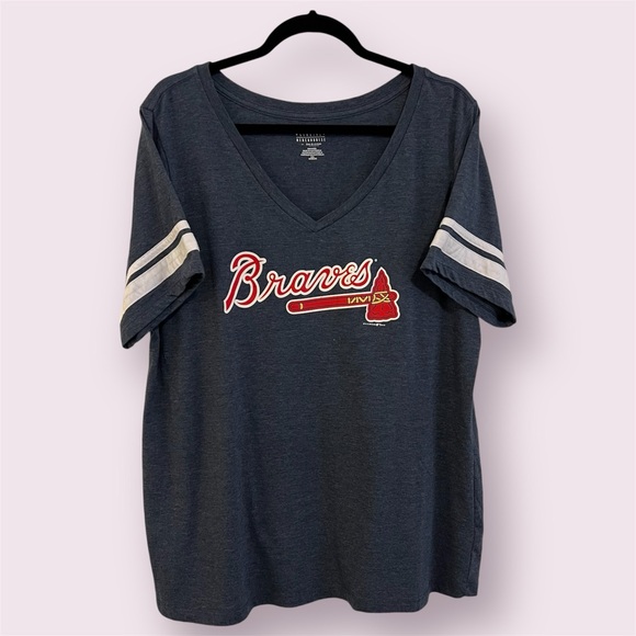 Atlanta Braves XXL Official Merchandise Blue Short Sleeve Tee - Picture 1 of 3